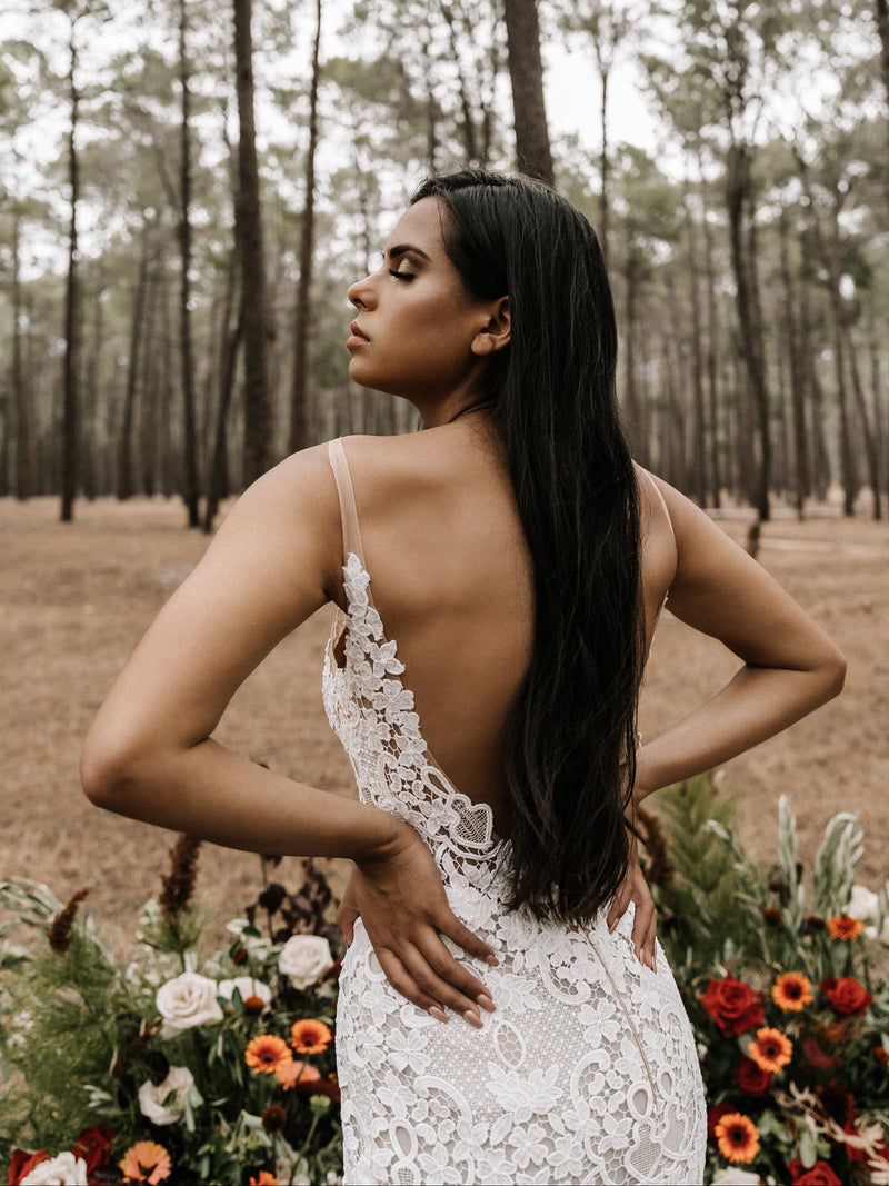White April Designer Wedding Dress in stunning Lace