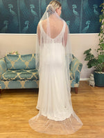 Waterfall Pearl Veil in 1m 2m and 3m lengths Express NZ wide Bay Bridal and Ball Gowns