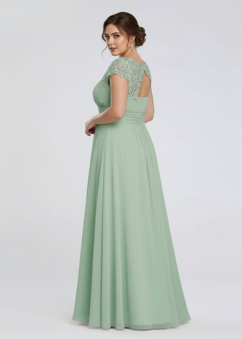 Light Sage Chiffon Gown Sizes 6 and 8 Light Sage Chiffon Gown Sizes 6 and 8