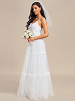 Amber thin strapped crochet boho Ivory wedding dress s16 Express NZ wide - Bay Bridal and Ball Gowns