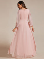 Belindy chiffon long sleeve mother of the bride dress - Bay Bridal and Ball Gowns