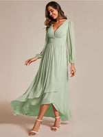 Belindy chiffon long sleeve mother of the bride dress - Bay Bridal and Ball Gowns