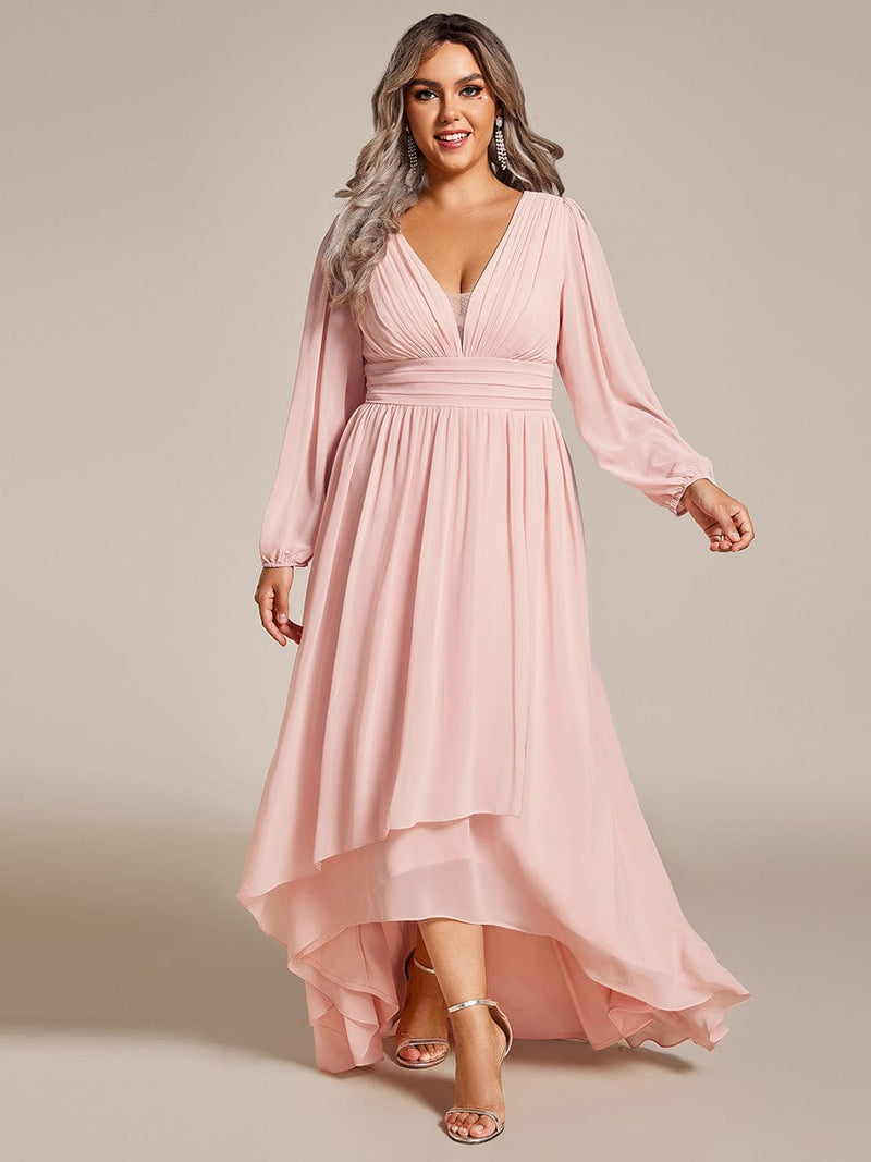 Belindy light pink long sleeve mother of the bride dress Express NZ wide - Bay Bridal and Ball Gowns