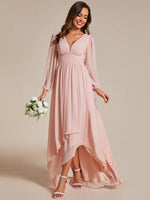 Belindy light pink long sleeve mother of the bride dress Express NZ wide - Bay Bridal and Ball Gowns