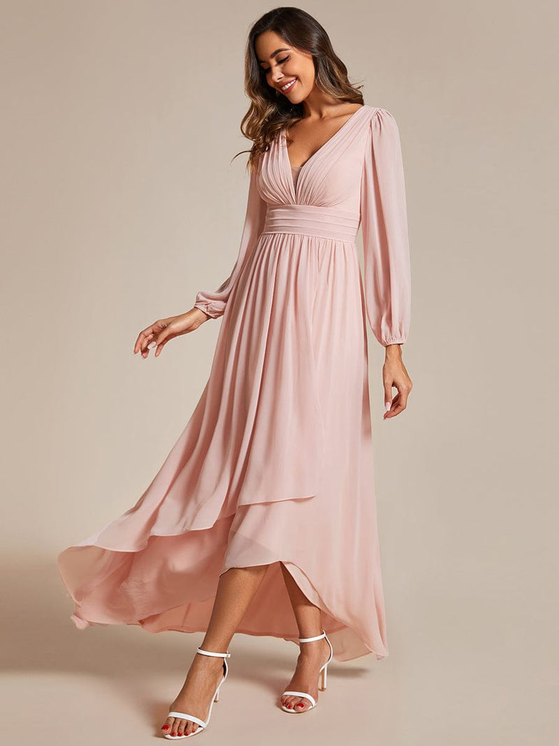 Belindy light pink long sleeve mother of the bride dress Express NZ wide - Bay Bridal and Ball Gowns