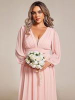 Belindy light pink long sleeve mother of the bride dress Express NZ wide - Bay Bridal and Ball Gowns