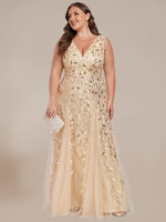 Blessing sleeveless tulle and sequin trumpet mermaid dress - Bay Bridal and Ball Gowns