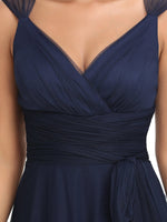 Cammy sleeveless tulle bridesmaid dress in navy s24 Express NZ wide - Bay Bridal and Ball Gowns