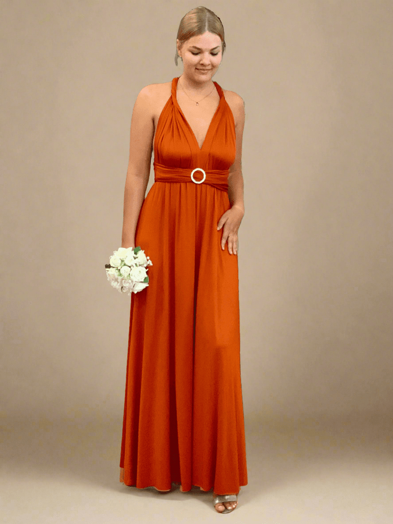 burnt orange multiway dress Burnt Orange Multiway Infinity Dress