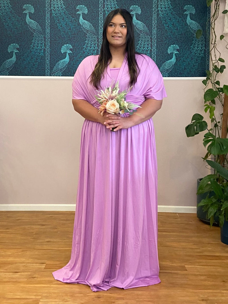 NZ Stock Multiway Infinity Dress Classic Lilac Rose
