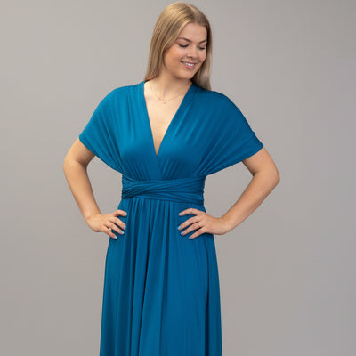 Classic Peacock Infinity bridesmaid dress Infinity Peacock