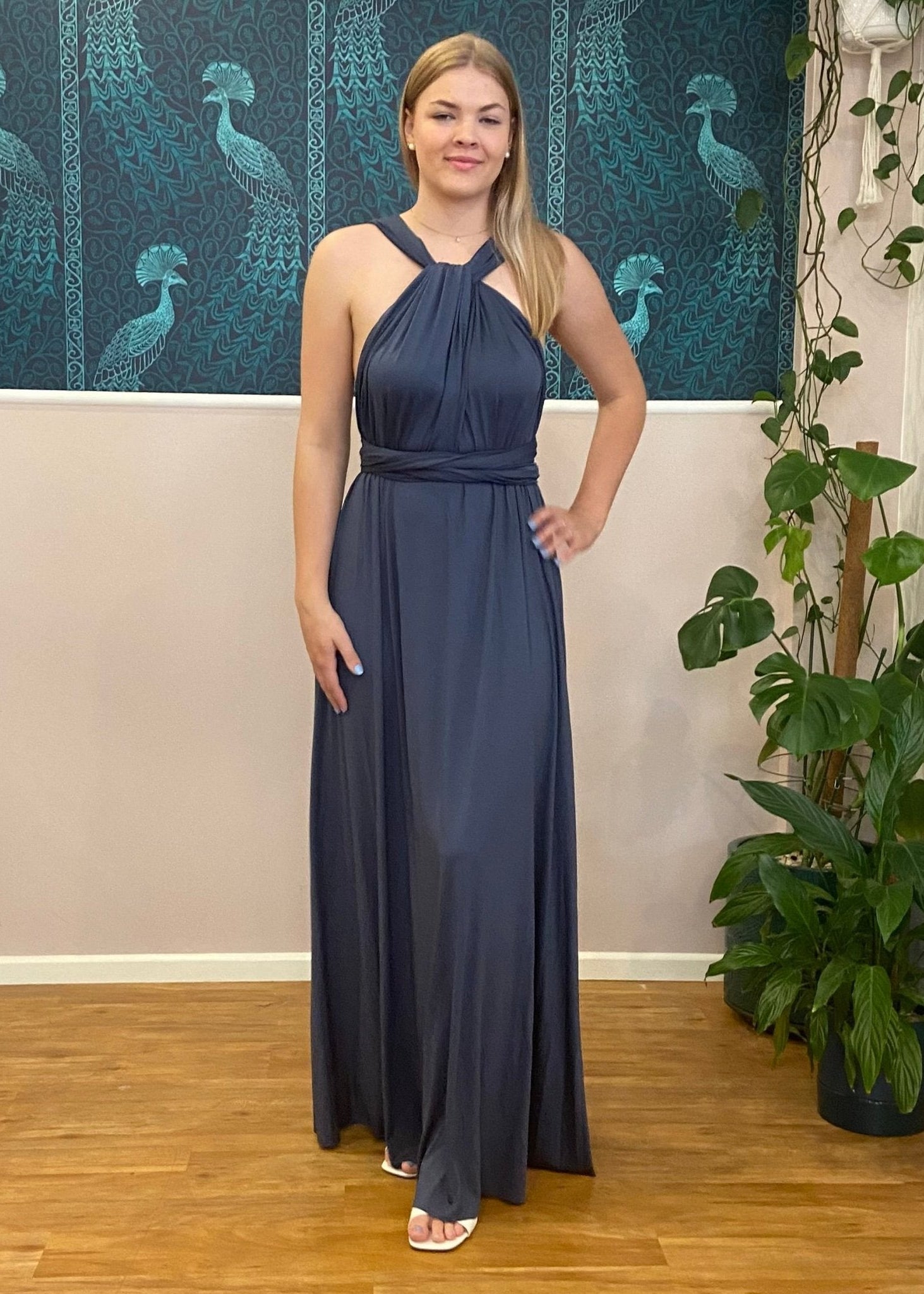 NZ Stock Multiway Infinity Dress Classic Slate Blue