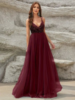 Constance strappy back burgundy ball dress Express NZ wide - Bay Bridal and Ball Gowns