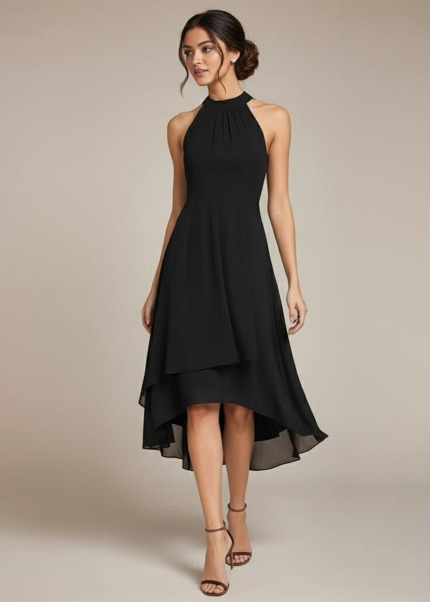 Corrie wedding guest halter neck dress