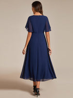Corrieanne midi Mother of the groom dress in navy s16 Express NZ wide - Bay Bridal and Ball Gowns