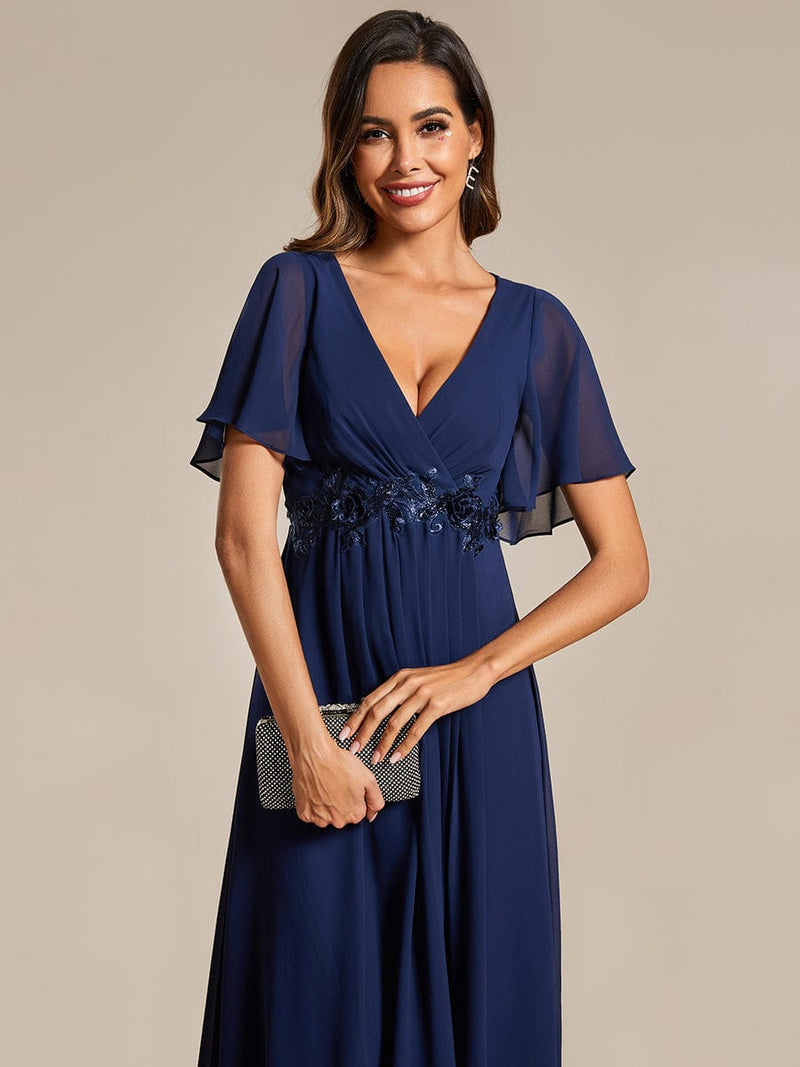 Corrieanne midi Mother of the groom dress in navy s16 Express NZ wide - Bay Bridal and Ball Gowns