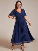 Corrieanne plus size midi Mother of the bride/groom dress - Bay Bridal and Ball Gowns