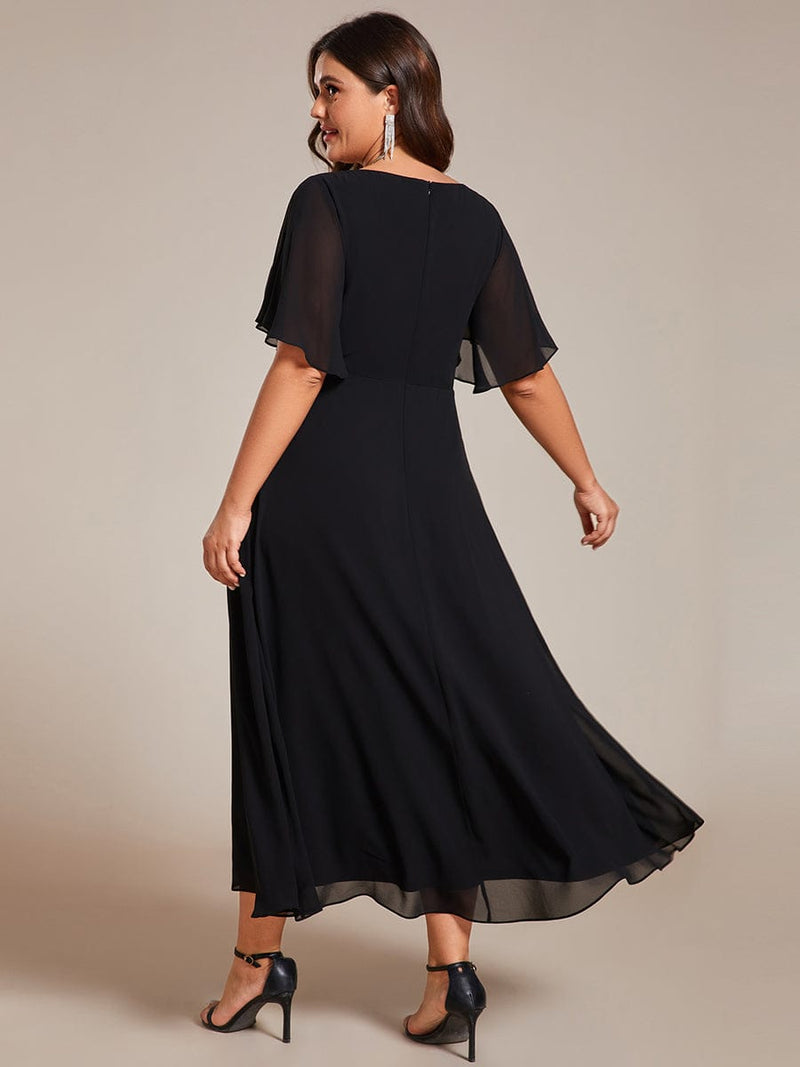 Corrieanne plus size midi Mother of the bride/groom dress - Bay Bridal and Ball Gowns