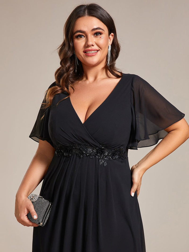 Corrieanne plus size midi Mother of the bride/groom dress - Bay Bridal and Ball Gowns