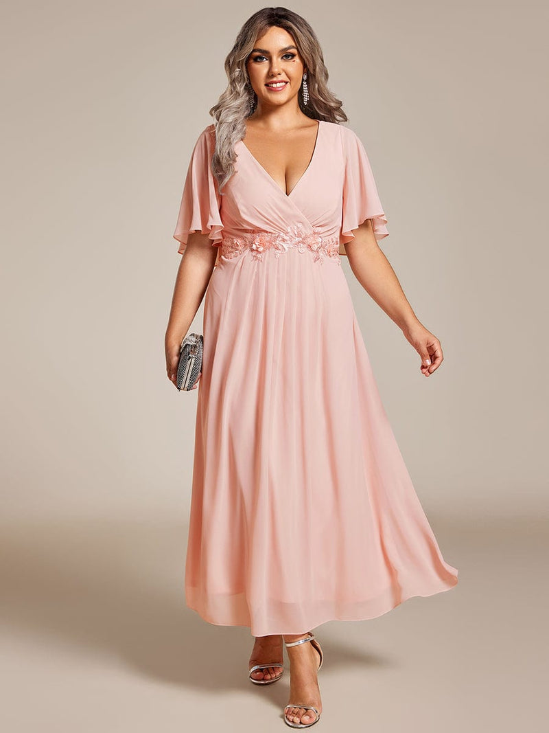 Corrieanne plus size midi Mother of the bride/groom dress - Bay Bridal and Ball Gowns