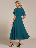 Corrieanne teal plus size midi Mother of the bride/groom dress s22 Express NZ Wide - Bay Bridal and Ball Gowns