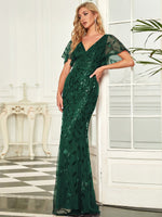 Eliza event dress in emerald green size s16 Express NZ wide - Bay Bridal and Ball Gowns
