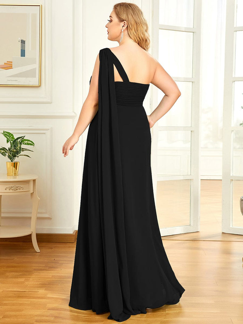 Emmerson one shoulder bridesmaid or event dress in chiffon - Bay Bridal and Ball Gowns