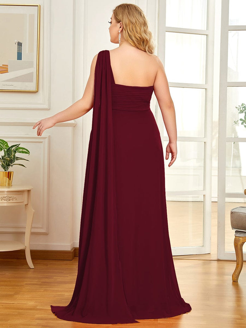 Emmerson one shoulder bridesmaid or event dress in chiffon - Bay Bridal and Ball Gowns