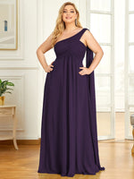 Emmerson one shoulder bridesmaid or event dress in chiffon - Bay Bridal and Ball Gowns