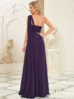 Emmerson one shoulder bridesmaid or event dress in chiffon - Bay Bridal and Ball Gowns