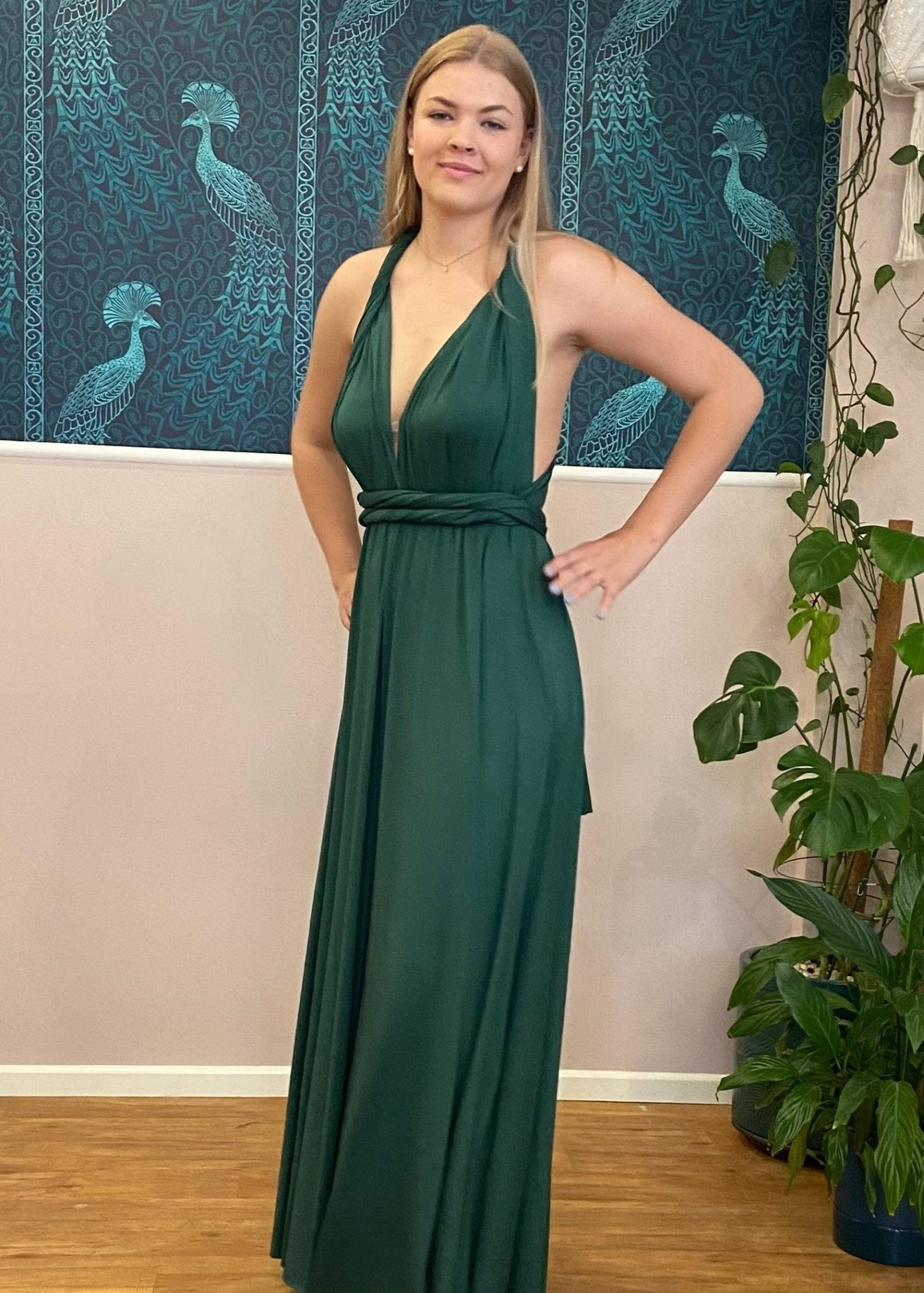 NZ Stock Multiway Infinity Dress Classic Forest Green