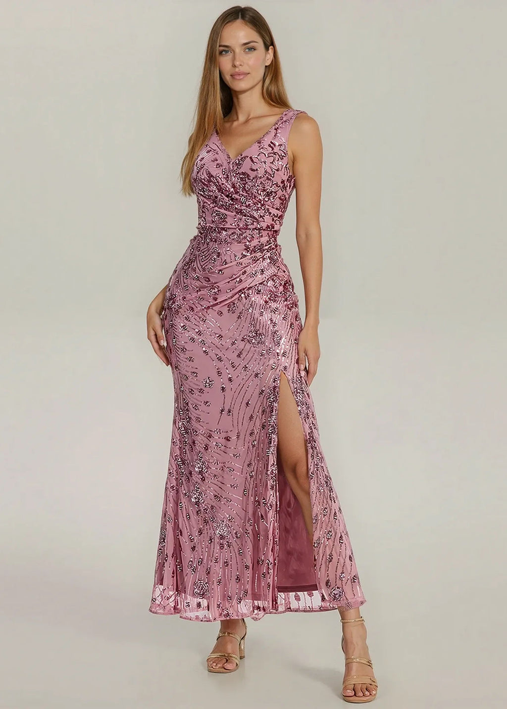 Gabriel Midi Sequin Mother of the Bride/Groom Dress - Bay Bridal and Ball Gowns