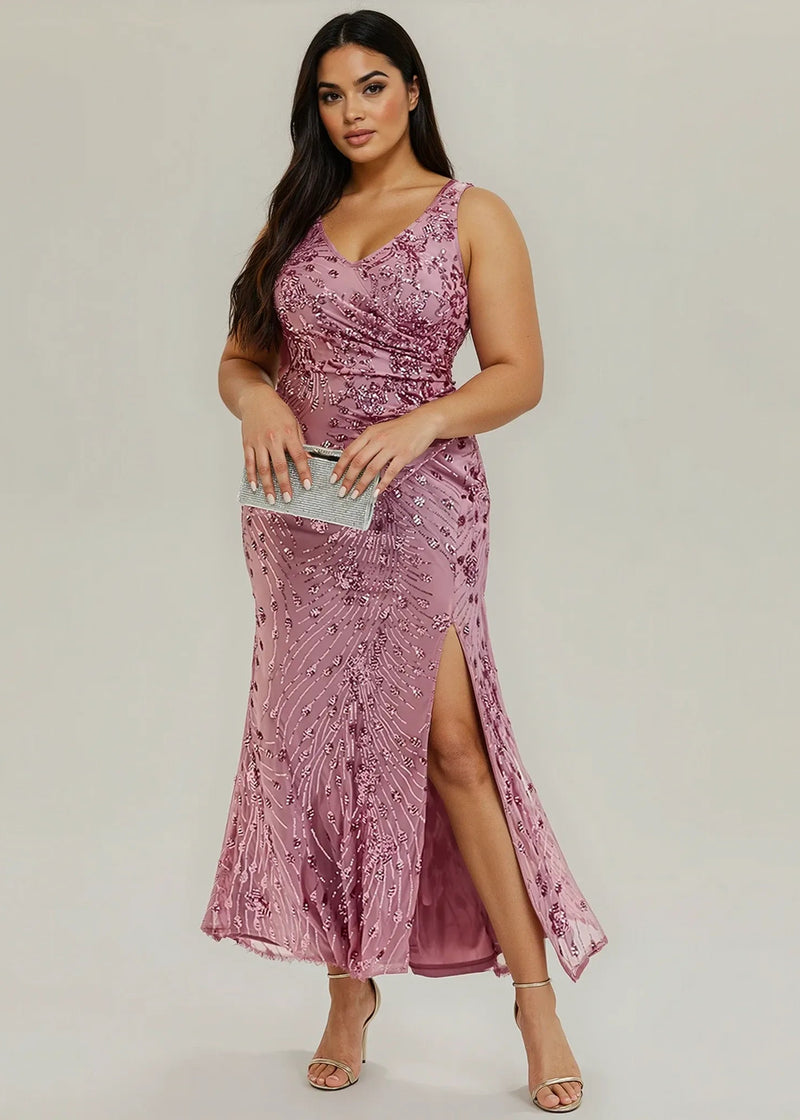 Gabriel Midi Sequin Mother of the Bride/Groom Dress - Bay Bridal and Ball Gowns