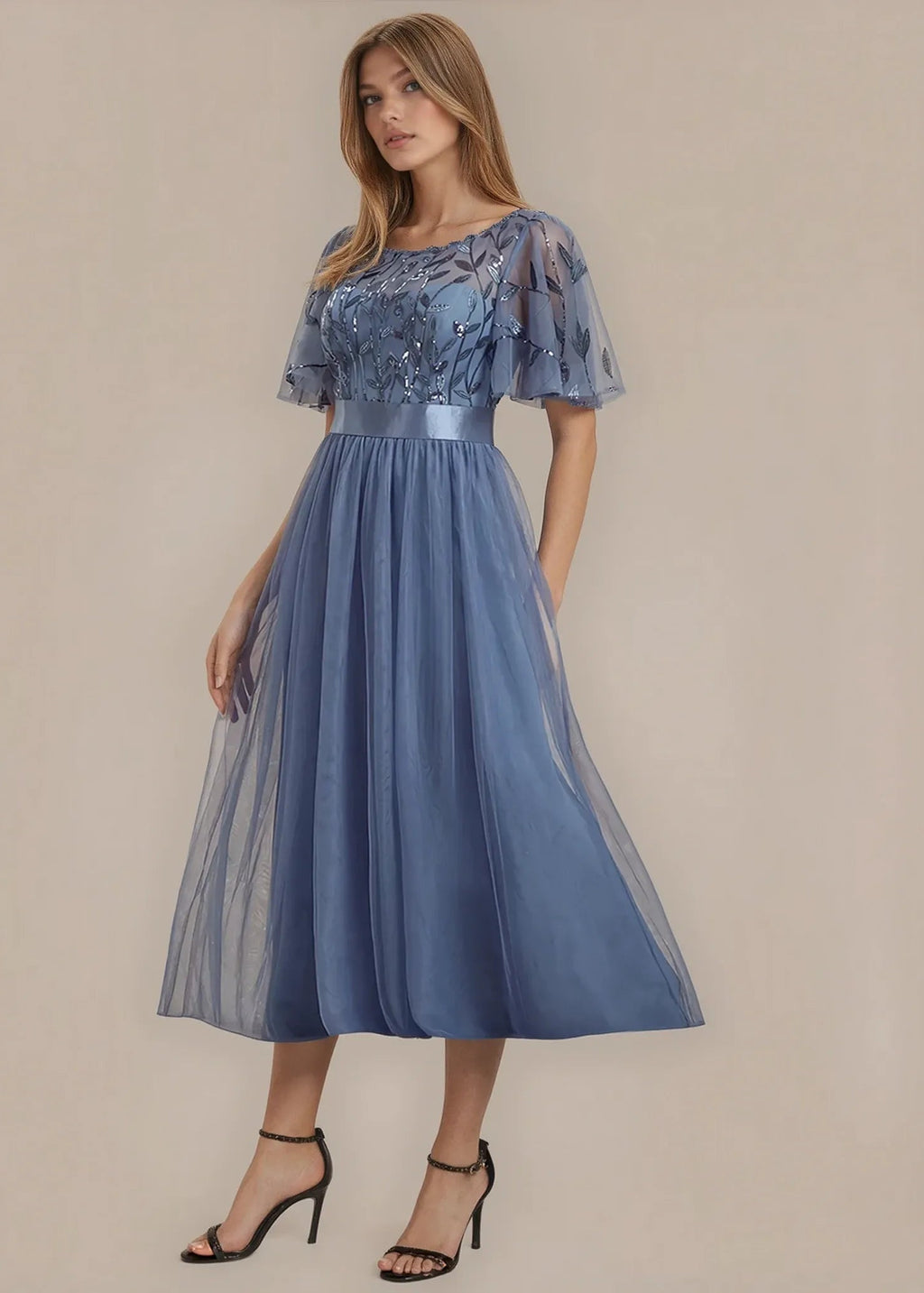 Georgia short length mother of the bride/groom dress - Bay Bridal and Ball Gowns