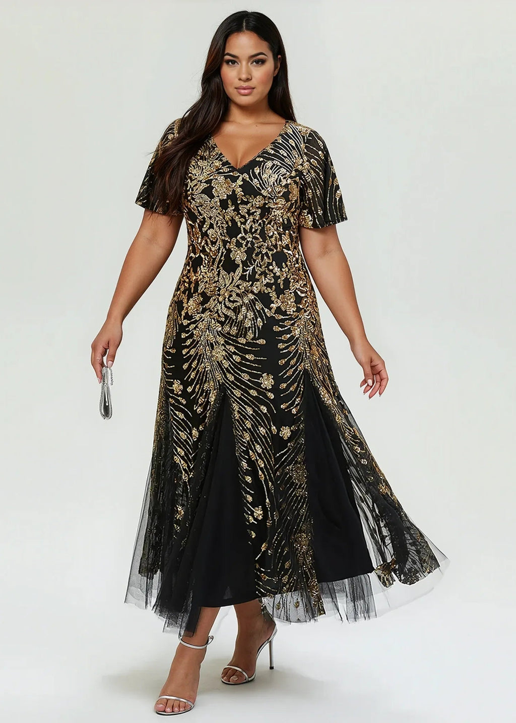 Gina Midi Sequin Mother of the Bride/Groom Dress - Bay Bridal and Ball Gowns