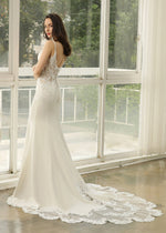 Jara Ivory Fit and Flare Wedding Gown with Train Size 12 COMING SOON - Bay Bridal and Ball Gowns