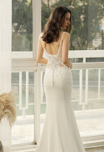 Jara Ivory Fit and Flare Wedding Gown with Train Size 12 COMING SOON - Bay Bridal and Ball Gowns