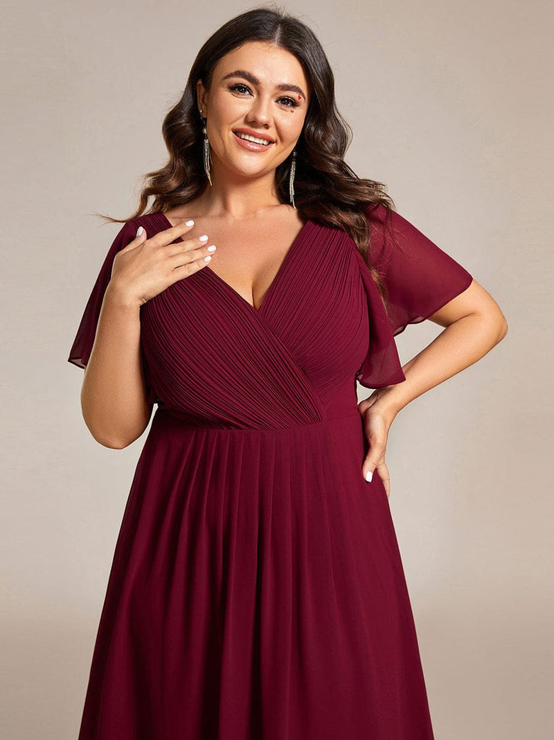 Jerry burgundy mother of groom or day dress s12 - 14 Express NZ wide - Bay Bridal and Ball Gowns