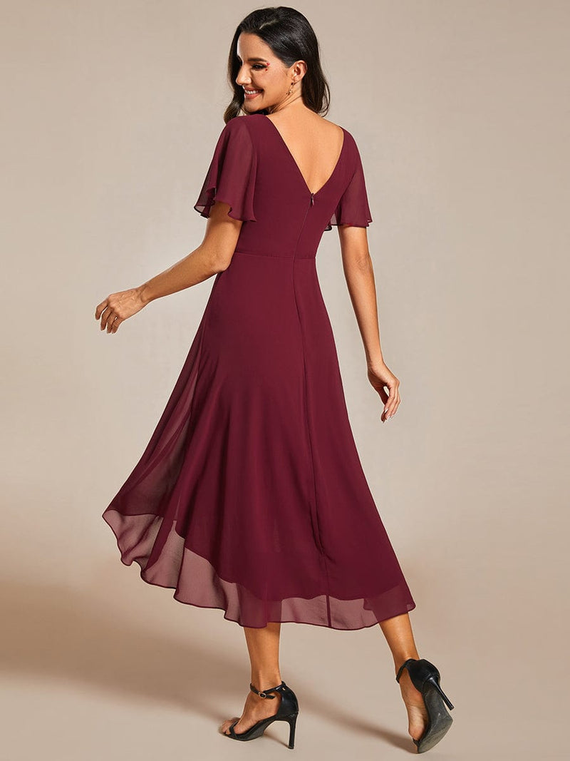 Jerry burgundy mother of groom or day dress s12 - 14 Express NZ wide - Bay Bridal and Ball Gowns