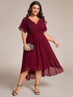 Jerry burgundy mother of groom or day dress s12 - 14 Express NZ wide - Bay Bridal and Ball Gowns