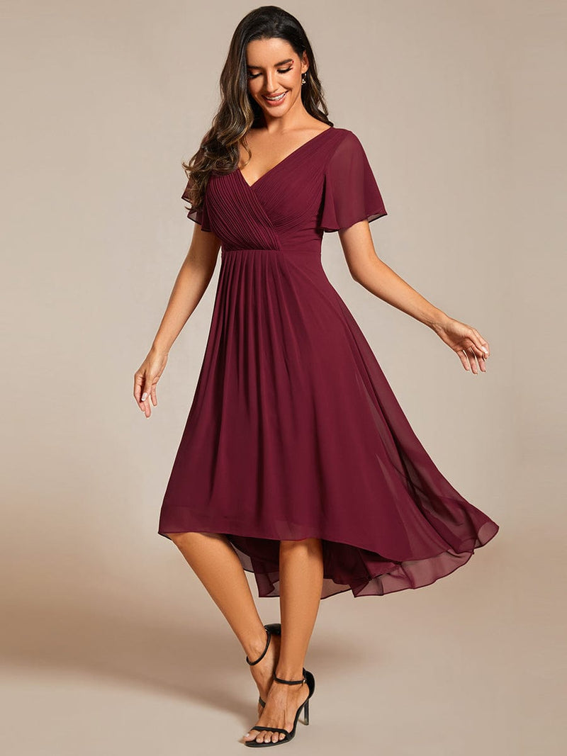 Jerry burgundy mother of groom or day dress s12 - 14 Express NZ wide - Bay Bridal and Ball Gowns