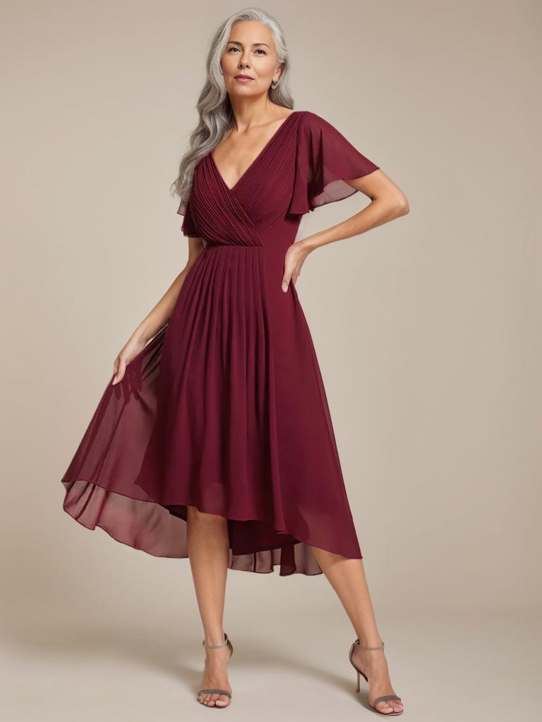 Jerry pleated mother of the bride dress - Bay Bridal and Ball Gowns