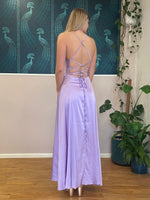 Jo ball gown with lace up back in lilac Express NZ wide - Bay Bridal and Ball Gowns