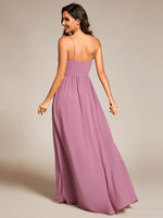 Jonte pleated sleeveless bridesmaid dress in chiffon - Bay Bridal and Ball Gowns