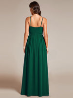 Jonte pleated sleeveless bridesmaid dress in chiffon - Bay Bridal and Ball Gowns