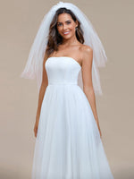 Kim strapless ivory wedding gown with lace up back Express NZ wide - Bay Bridal and Ball Gowns