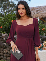 Kimmy off shoulder ball or bridesmaid dress with split - Bay Bridal and Ball Gowns