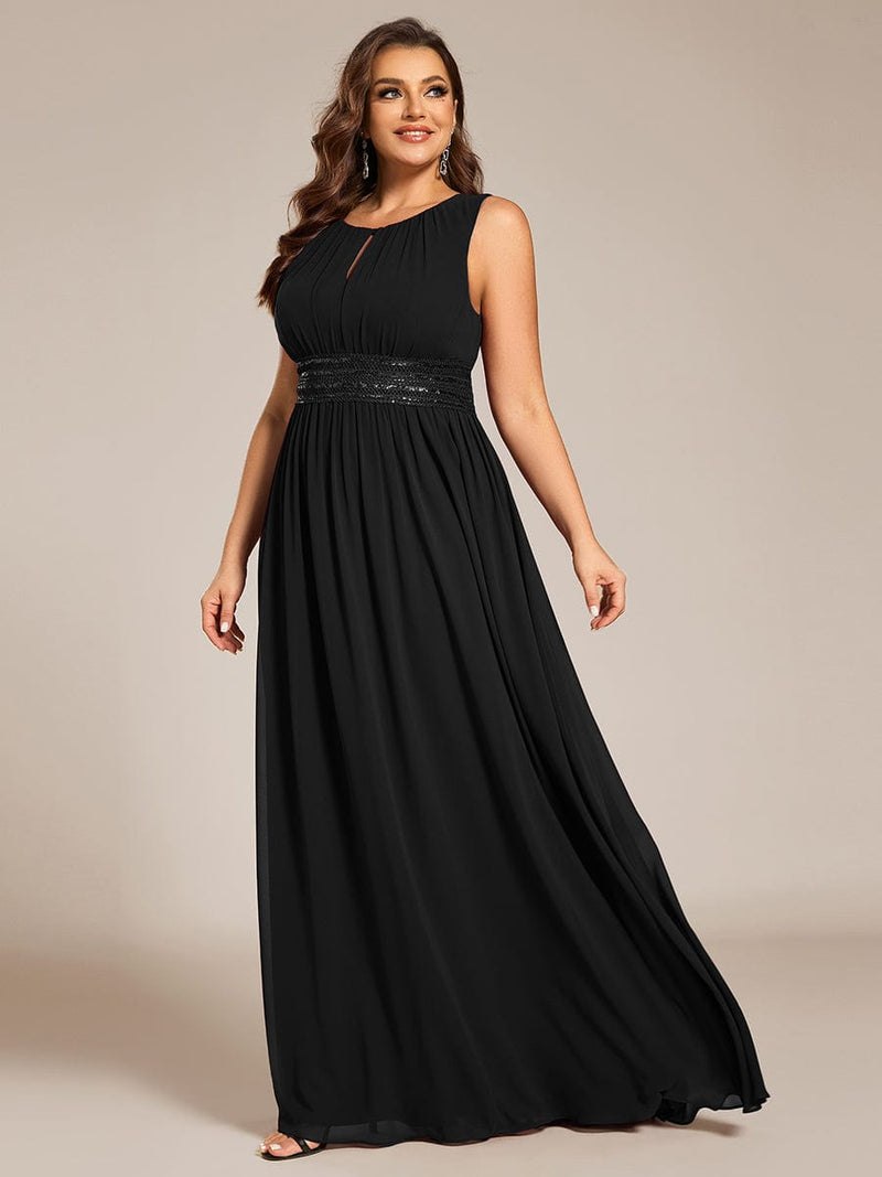 Liza chiffon bridesmaid dress with decorative waist - Bay Bridal and Ball Gowns