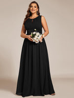 Liza chiffon bridesmaid dress with decorative waist - Bay Bridal and Ball Gowns