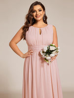 Liza chiffon bridesmaid dress with decorative waist - Bay Bridal and Ball Gowns